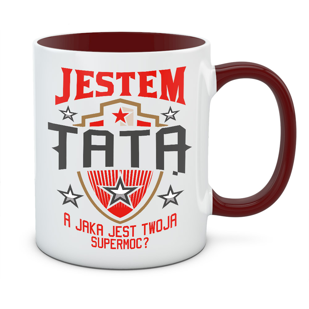 Kubek JESTEM TATĄ A JAKA JEST TWOJA SUPERMOC