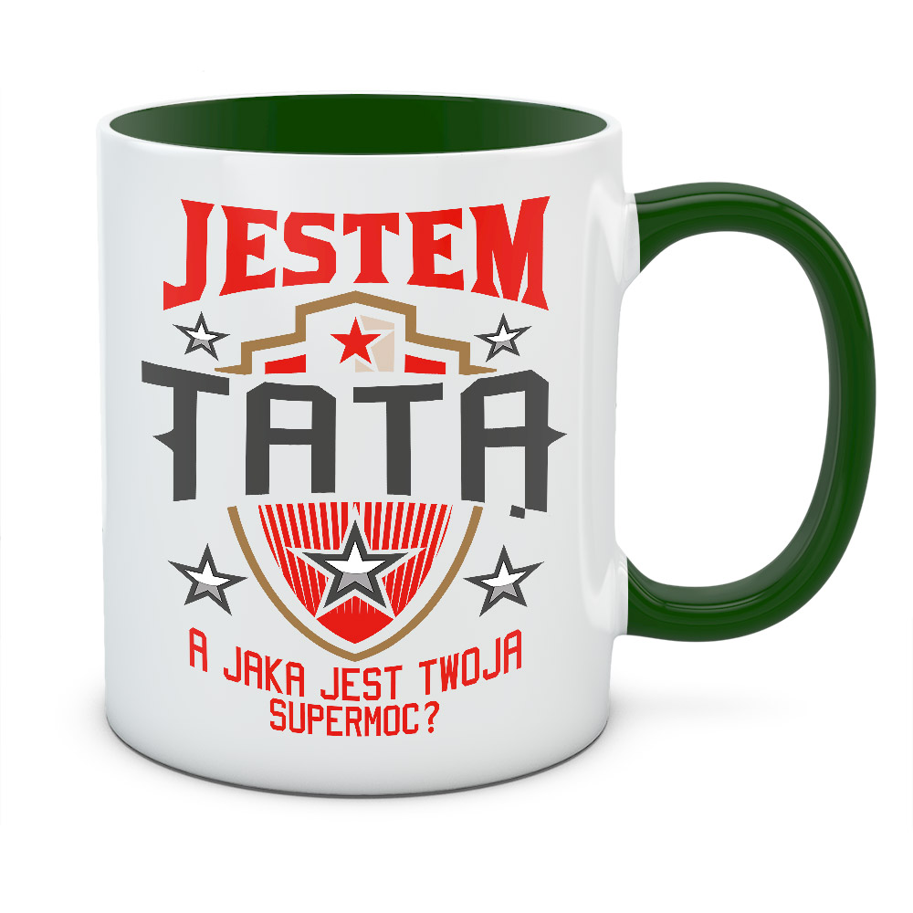 Kubek JESTEM TATĄ A JAKA JEST TWOJA SUPERMOC