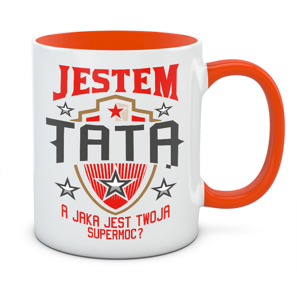 Kubek JESTEM TATĄ A JAKA JEST TWOJA SUPERMOC