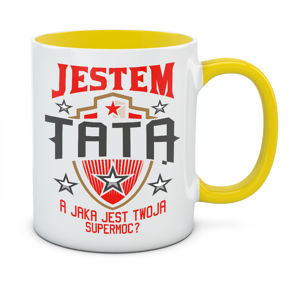 Kubek JESTEM TATĄ A JAKA JEST TWOJA SUPERMOC