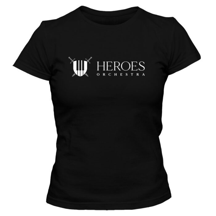 Koszulka damska Heroes Orchestra 2023, kolor czarny