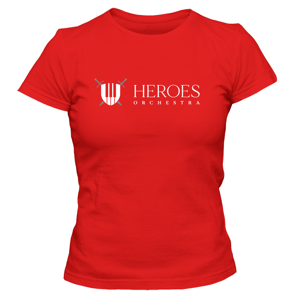 Koszulka damska Heroes Orchestra 2023, kolor czerwony