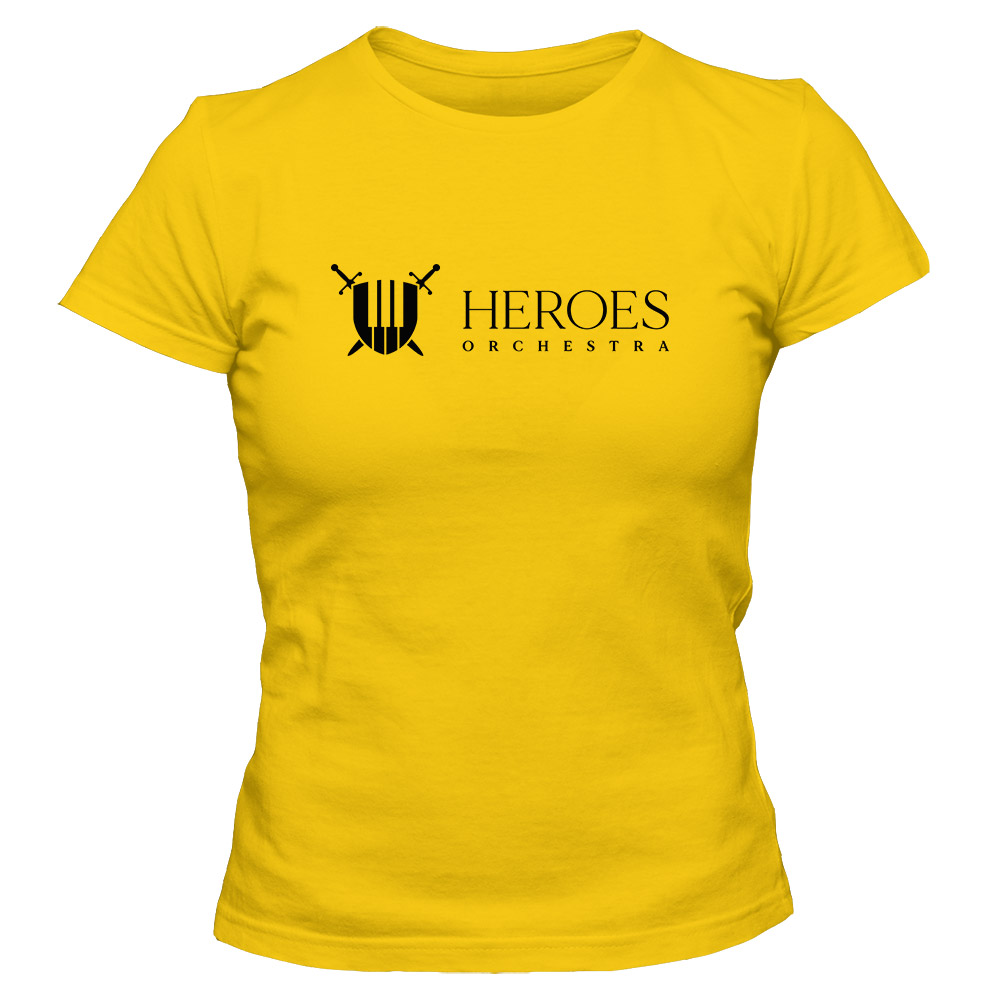Koszulka damska Heroes Orchestra 2023, kolor żółty