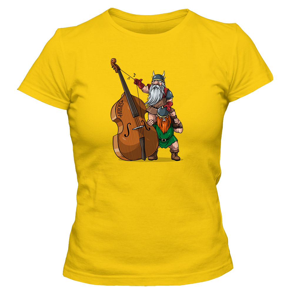Koszulka damska Krasnoludy, kolor żółty