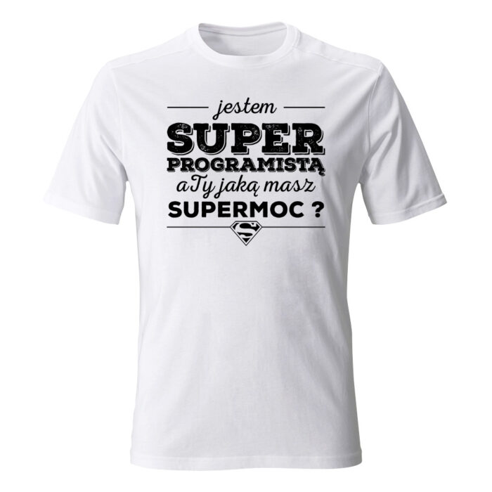 Koszulka męska Jestem super programistą