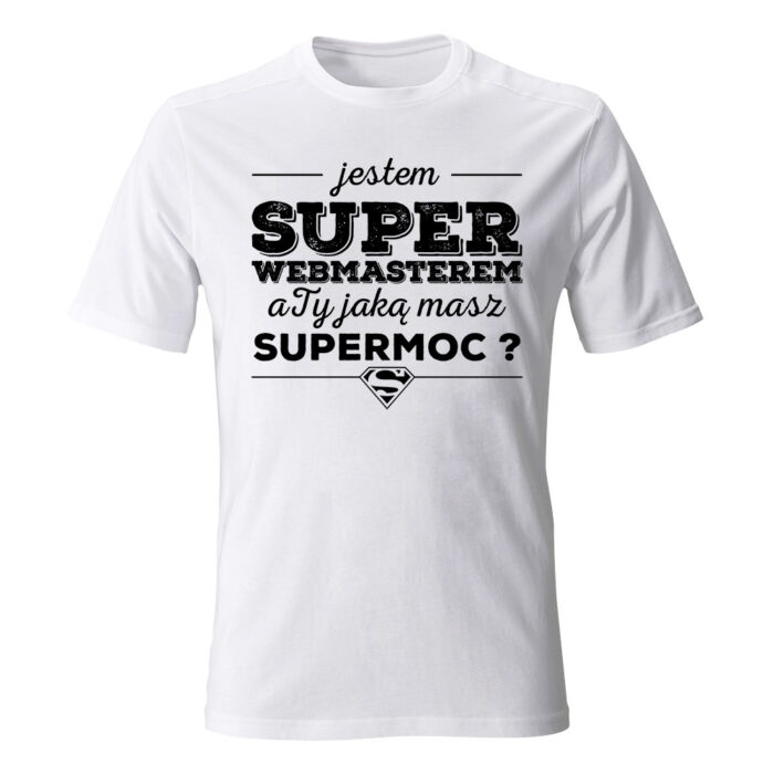 Koszulka męska Jestem super webmasterem