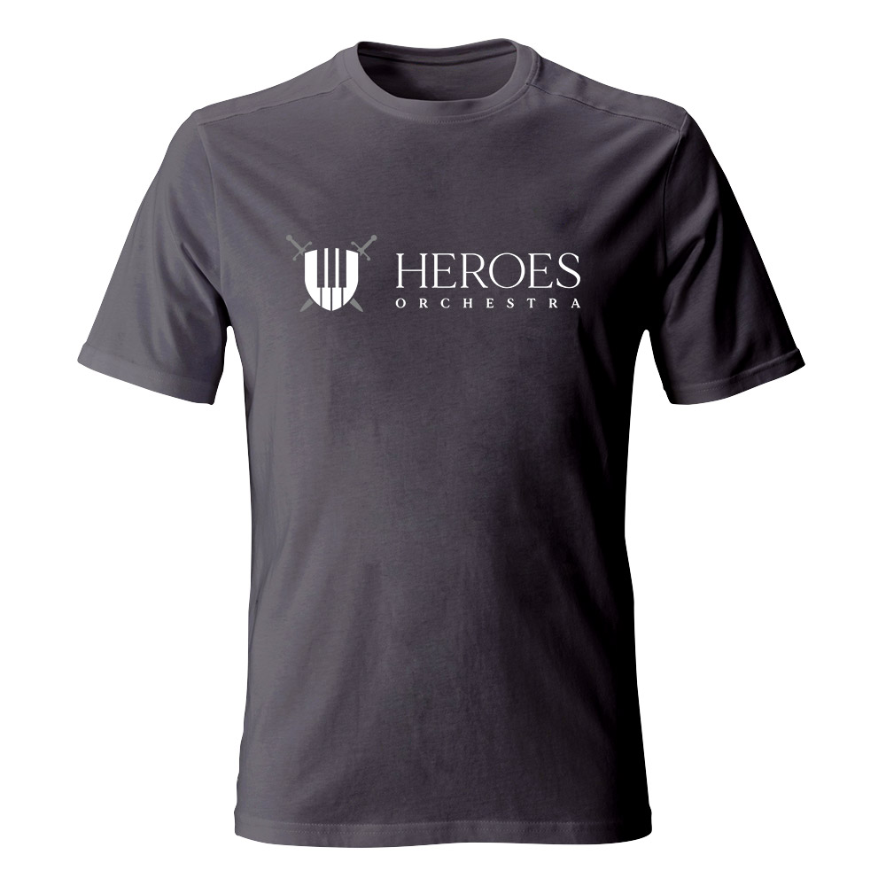 Koszulka męska Heroes Orchestra 2023, kolor grafitowy