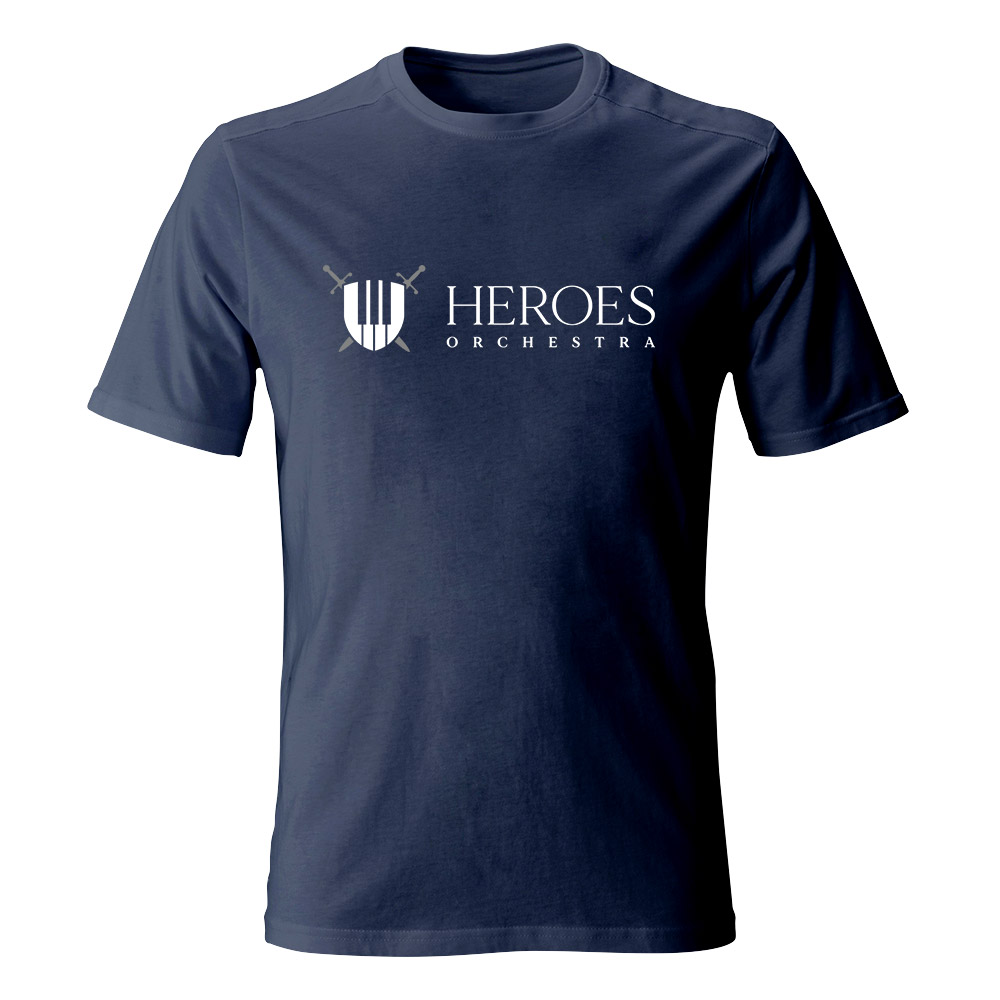 Koszulka męska Heroes Orchestra 2023, kolor granatowy