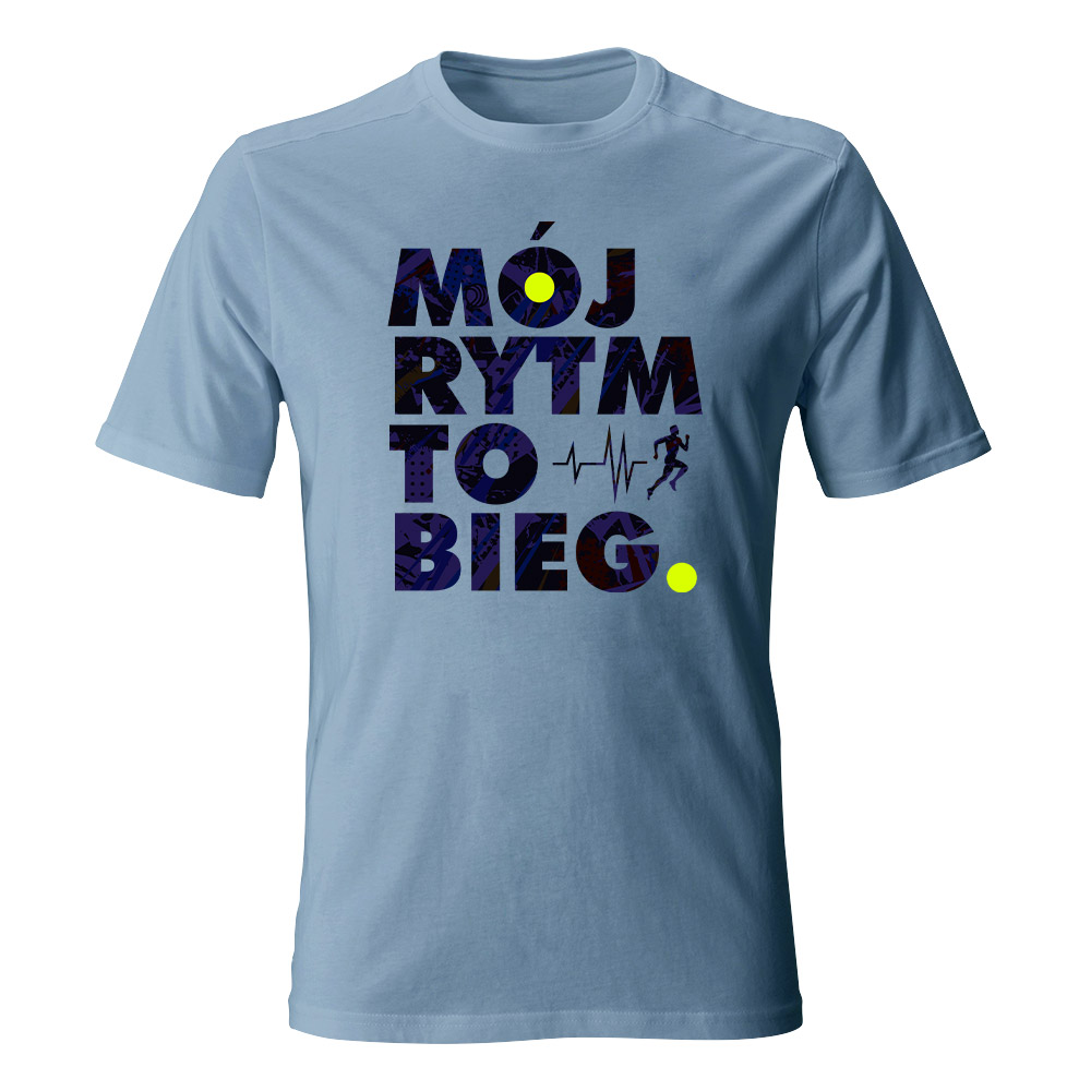 Koszulka męska MÓJ RYTM TO BIEG