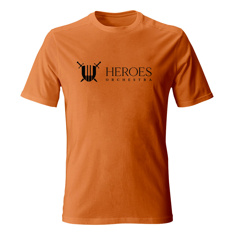 Koszulka męska Heroes Orchestra 2023, kolor pomarańczowy