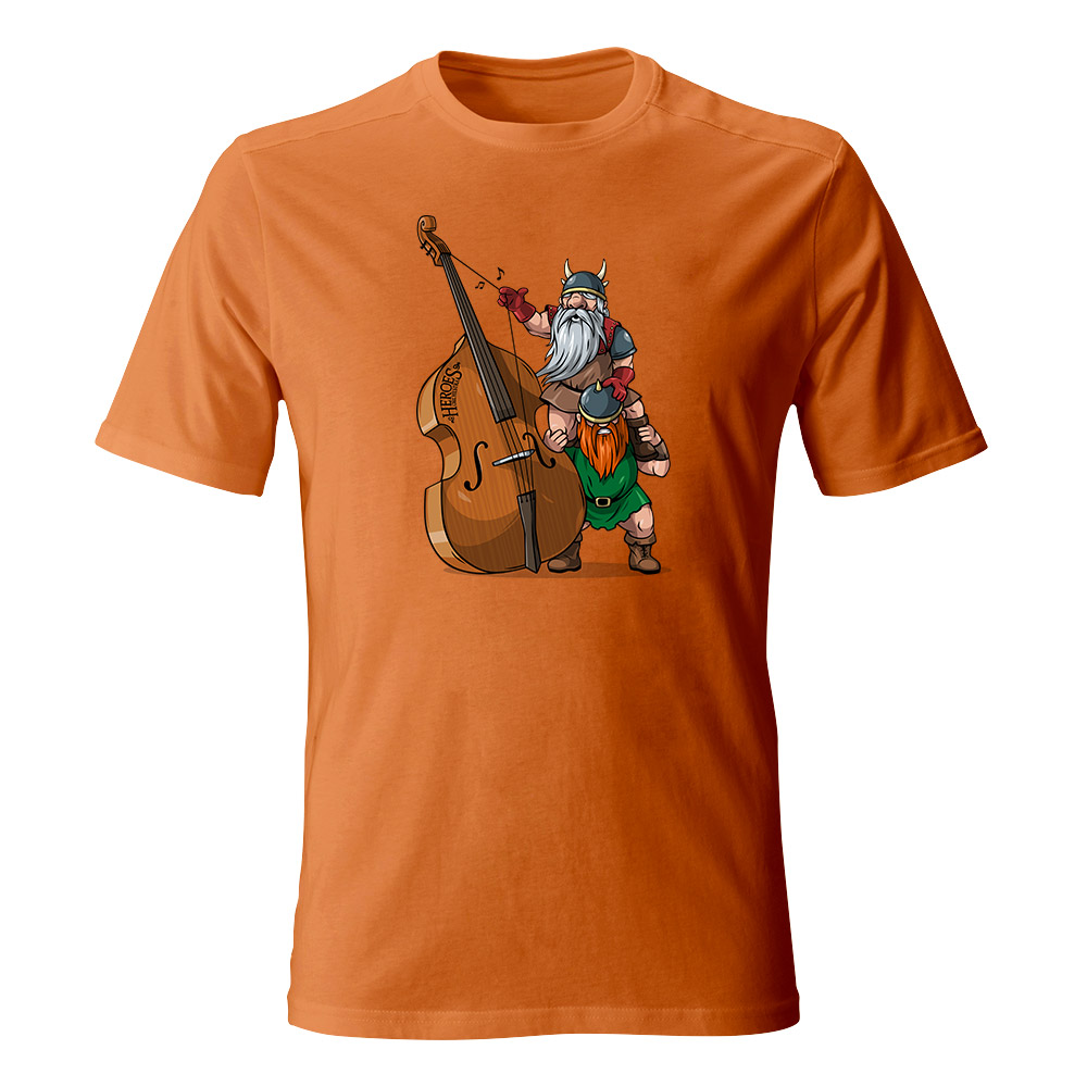 Koszulka męska Krasnoludy, kolor pomarańczowy
