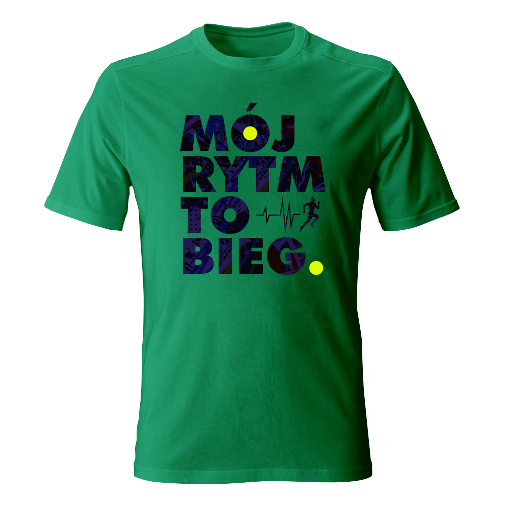 Koszulka męska MÓJ RYTM TO BIEG