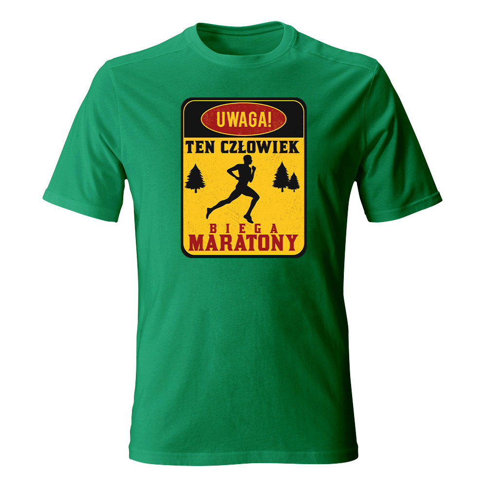 Koszulka męska TEN CZŁOWIEK BIEGA MARATONY