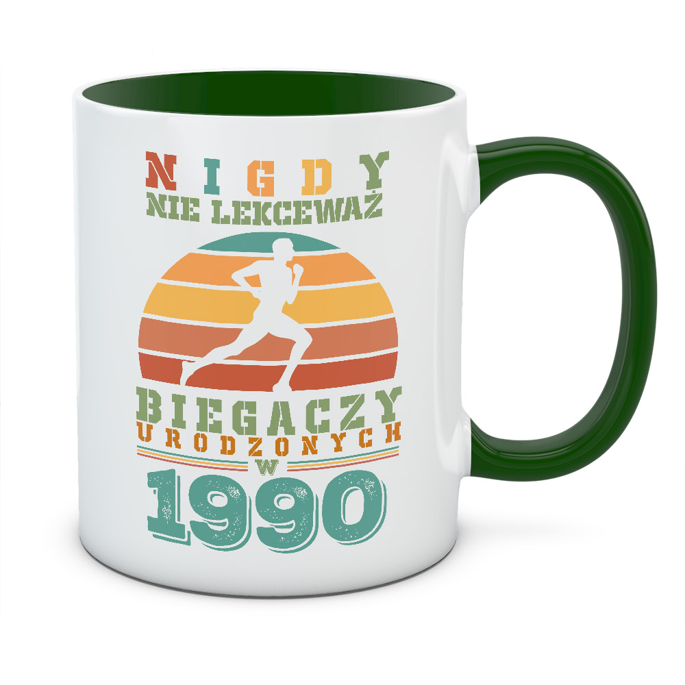 Kubek NIGDY NIE LEKCEWAŻ BIEGACZY