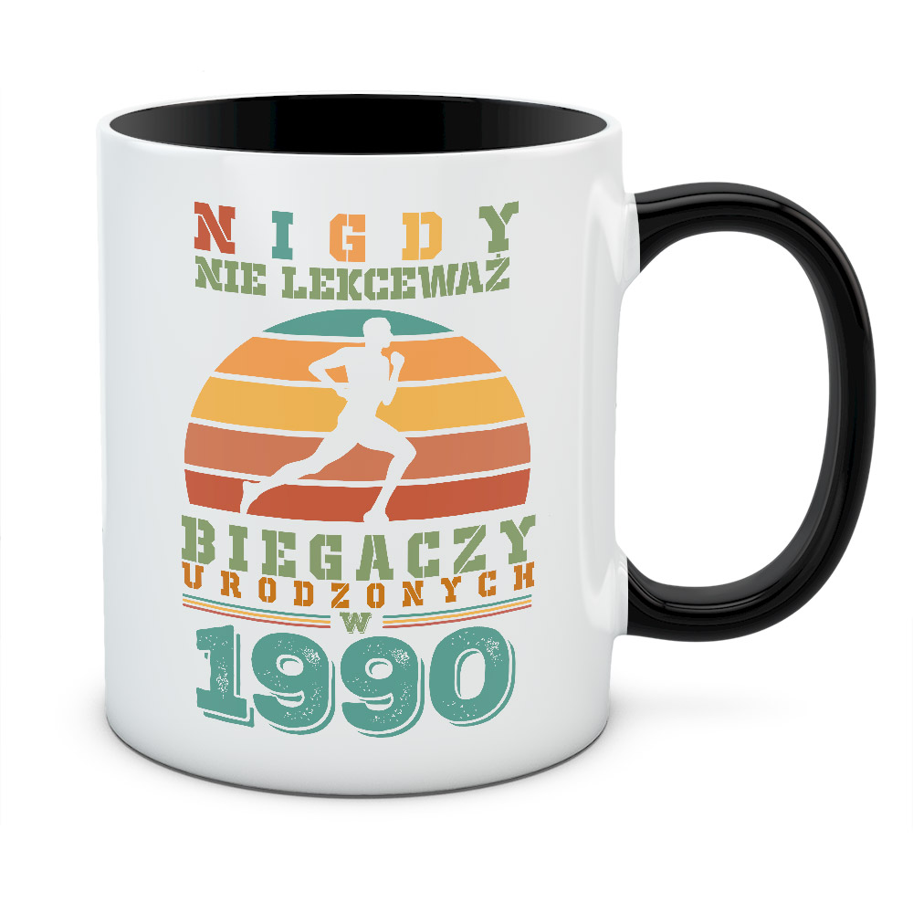 Kubek NIGDY NIE LEKCEWAŻ BIEGACZY