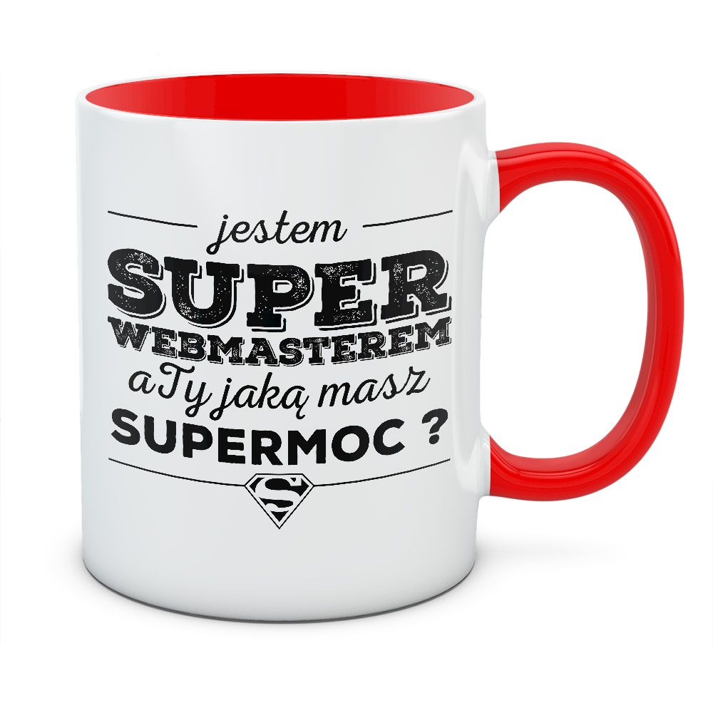 Kubek JESTEM SUPER WEBMASTEREM