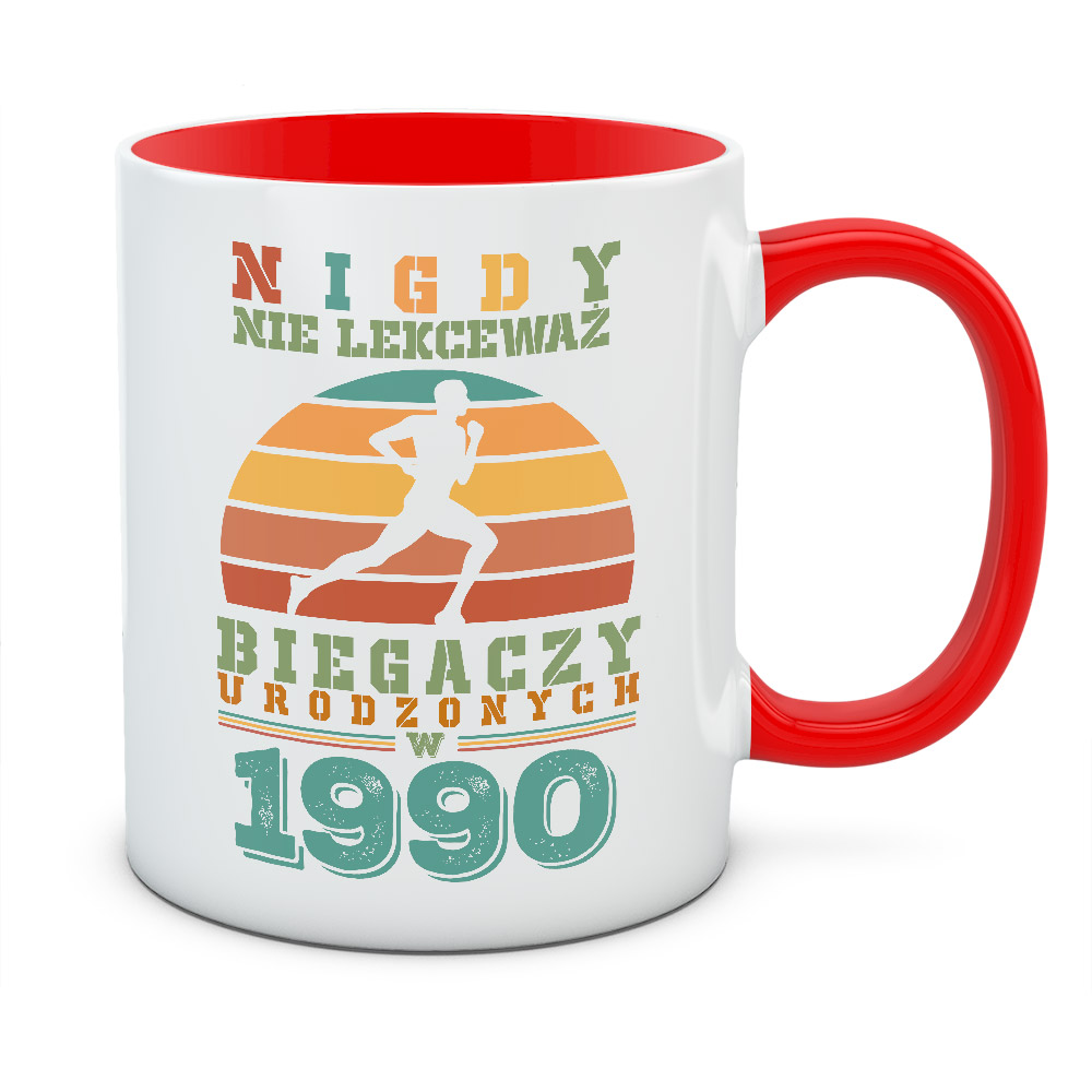Kubek NIGDY NIE LEKCEWAŻ BIEGACZY