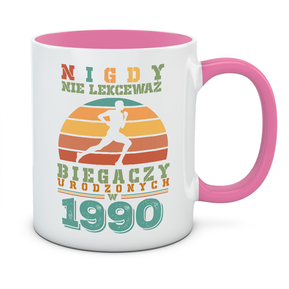 Kubek NIGDY NIE LEKCEWAŻ BIEGACZY