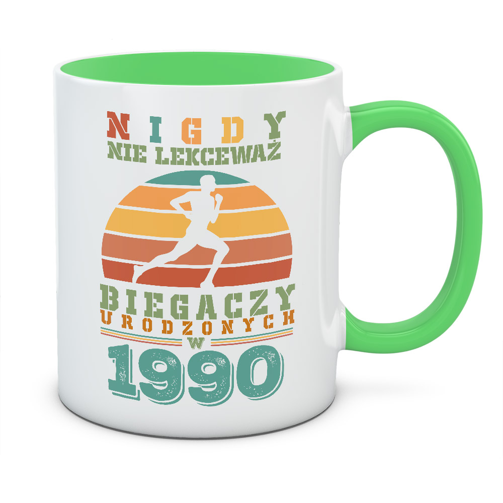 Kubek NIGDY NIE LEKCEWAŻ BIEGACZY