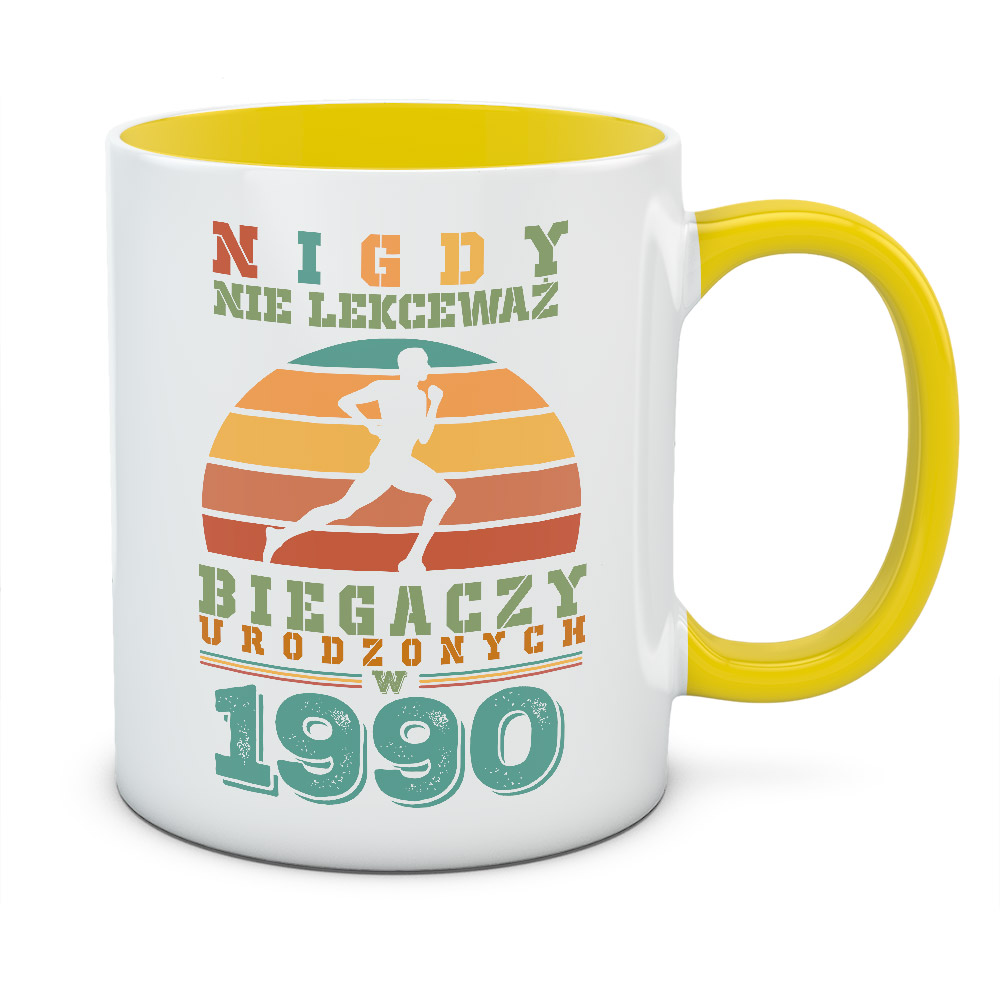 Kubek NIGDY NIE LEKCEWAŻ BIEGACZY