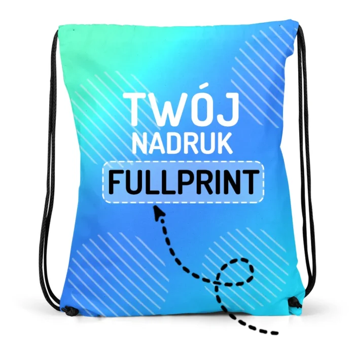 workoplecak fullprint z własnym nadrukiem, główna grafika