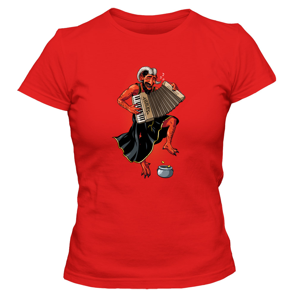 Koszulka damska DIABELSKI AKORDEONISTA