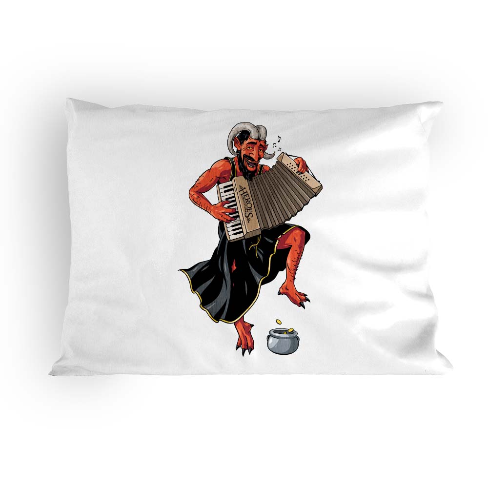 Poszewka z nadrukiem Diabelski Akordeonista