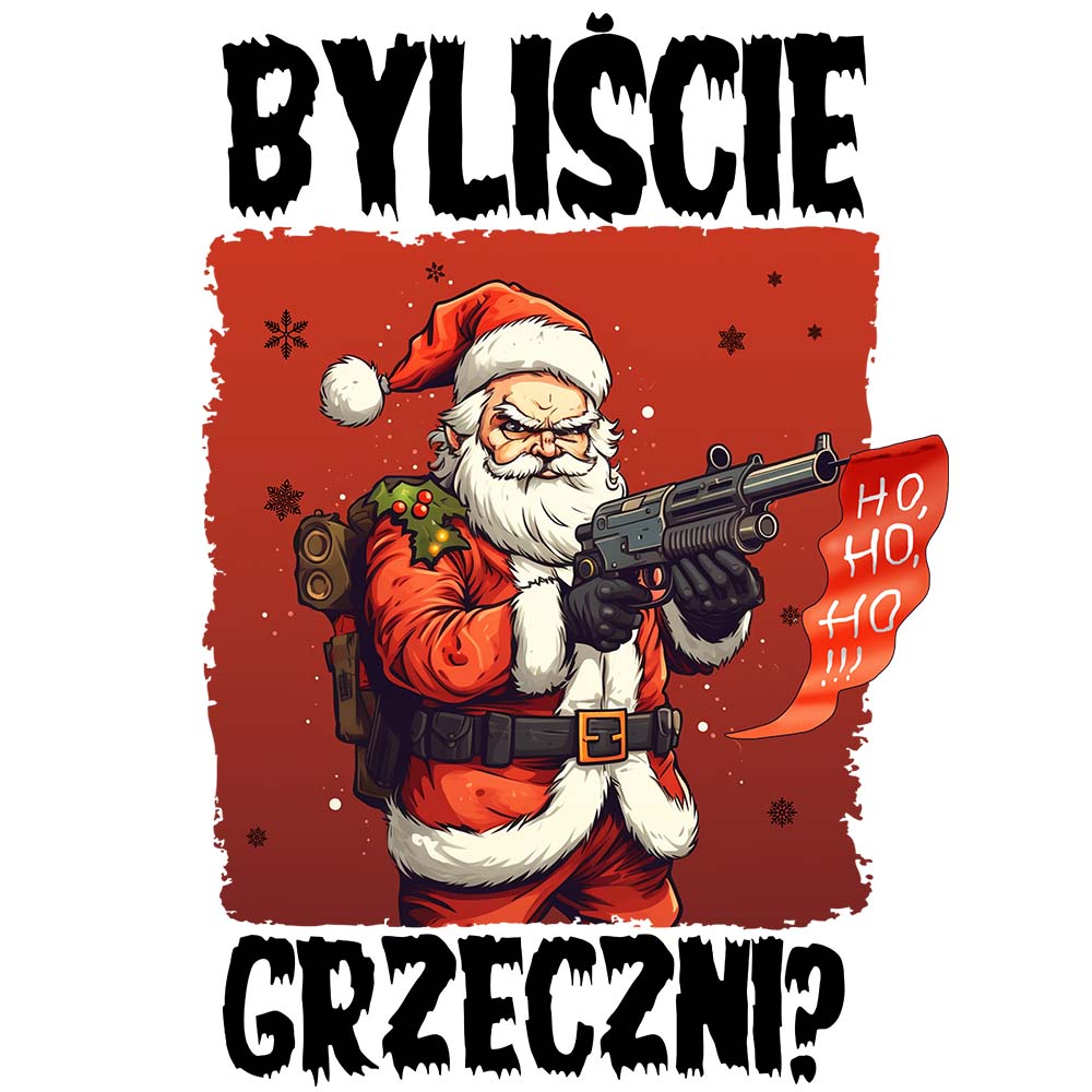 Koszulka świąteczna męska BYLIŚCIE GRZECZNI