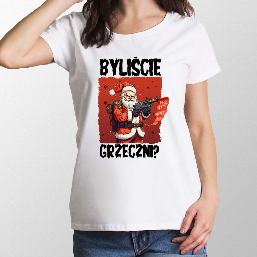 Koszulka świąteczna damska Byliście grzeczni