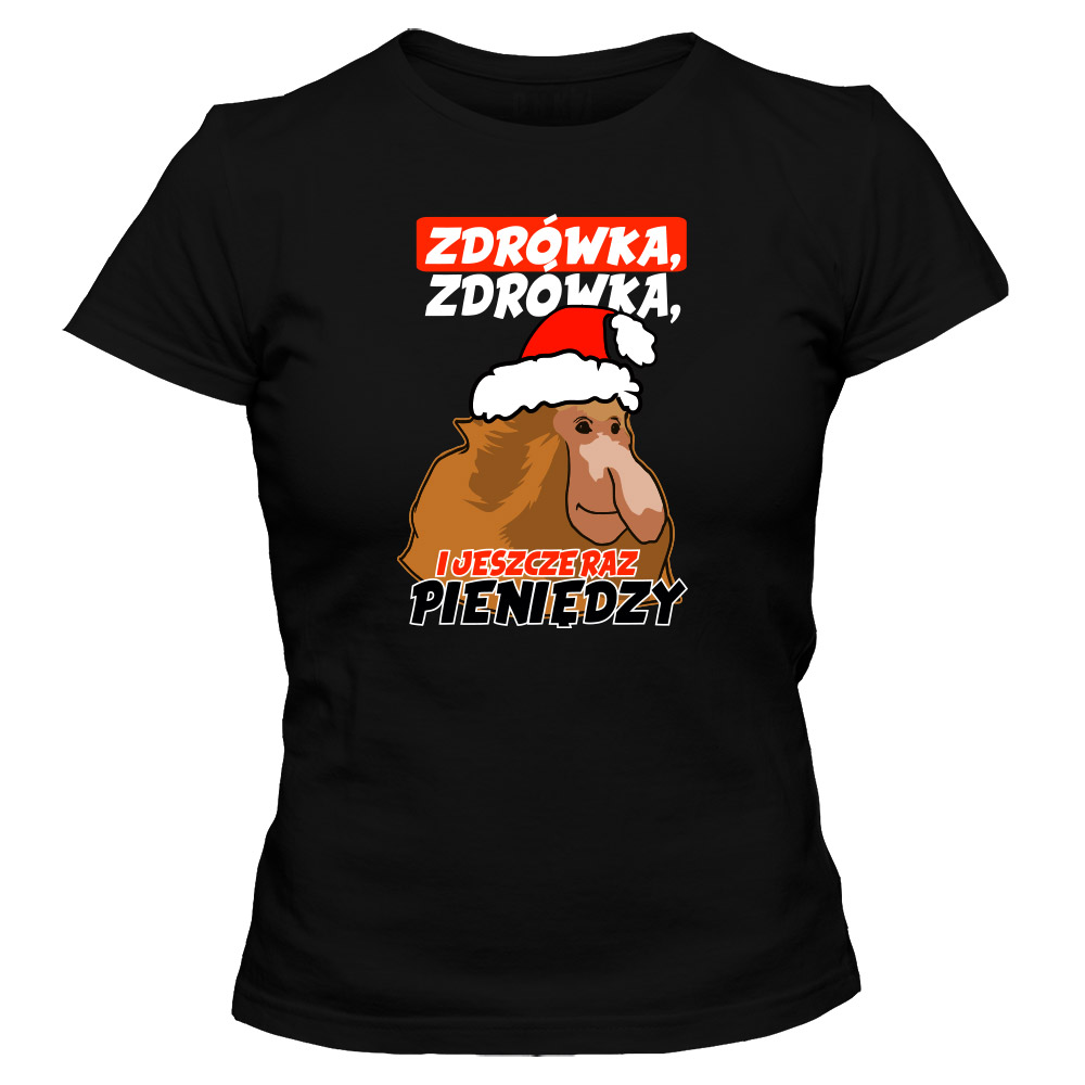 Koszulka świąteczna damska ZDRÓWKA