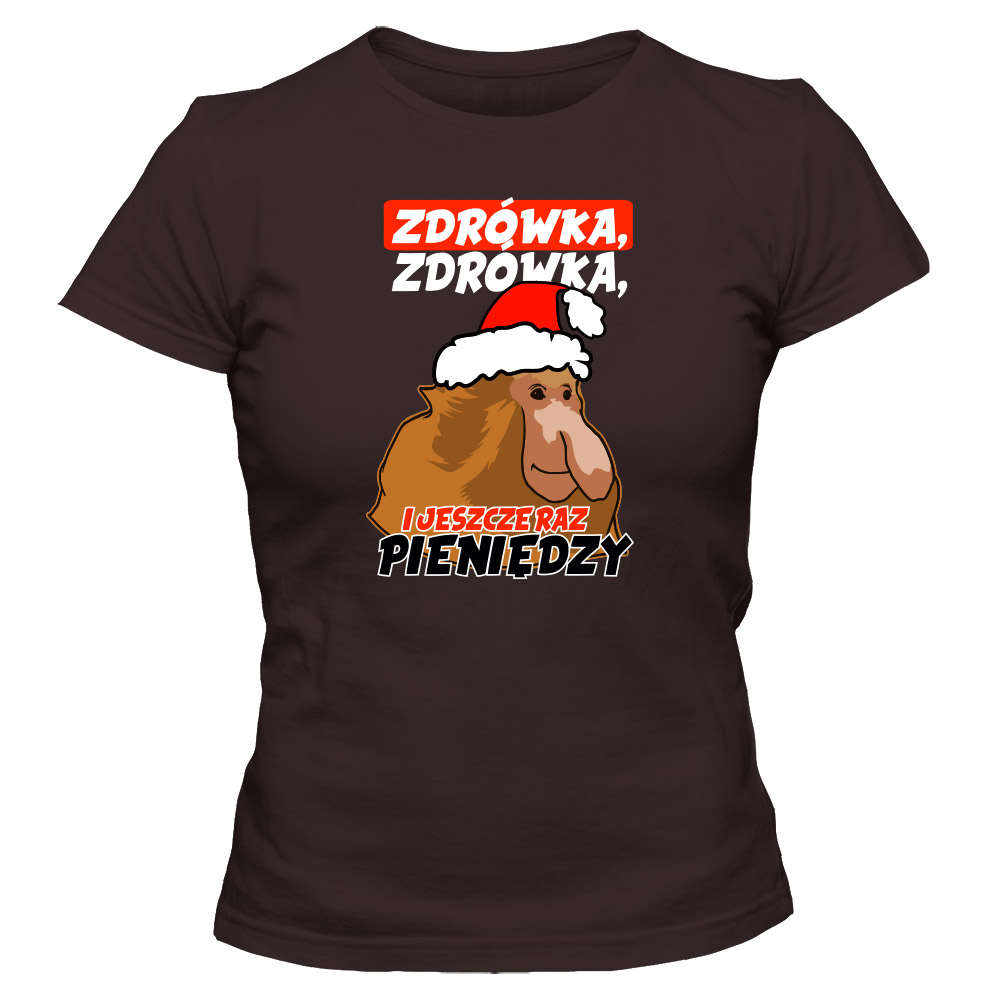 Koszulka świąteczna damska ZDRÓWKA