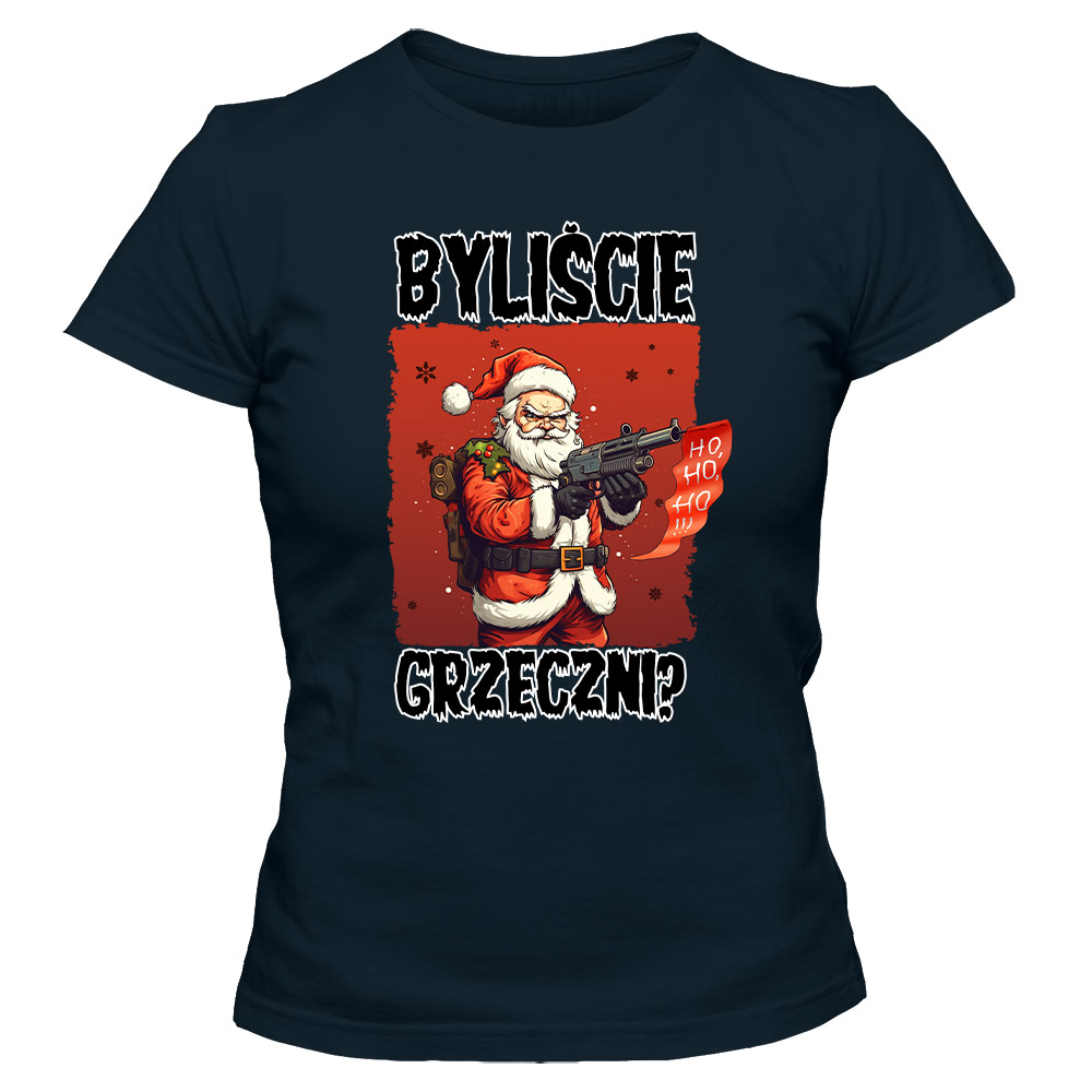 Koszulka świąteczna damska BYLIŚCIE GRZECZNI
