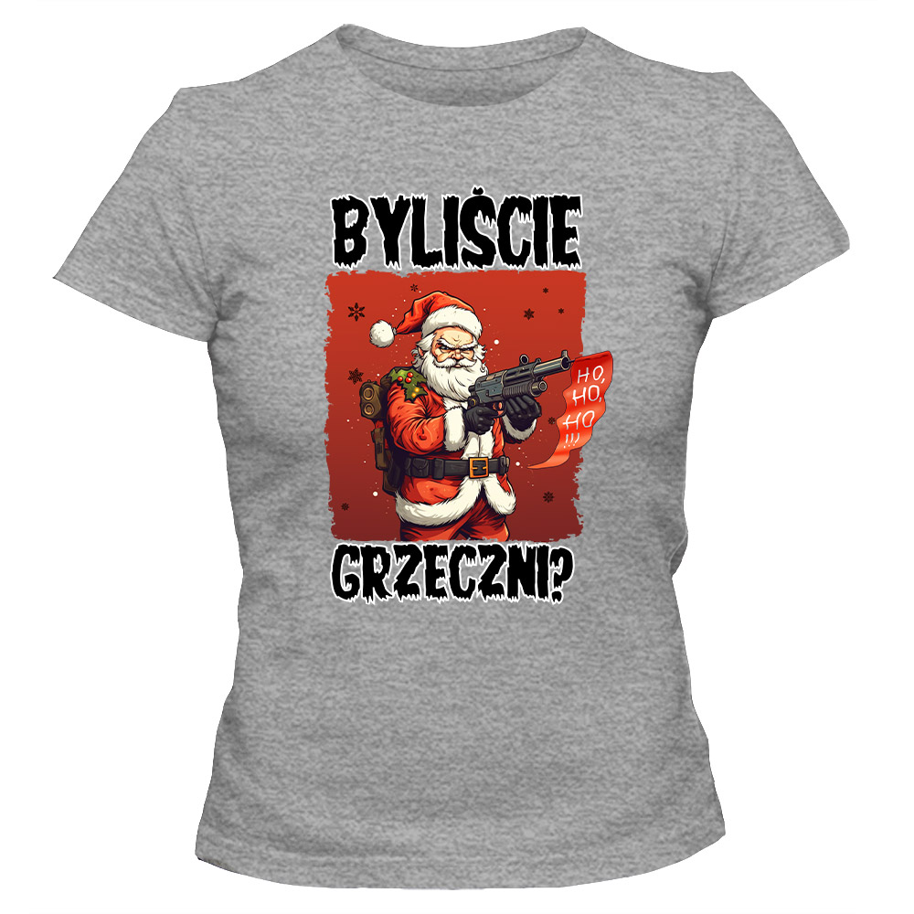 Koszulka świąteczna damska BYLIŚCIE GRZECZNI