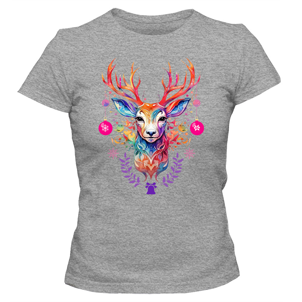 Koszulka świąteczna damska JELEŃ