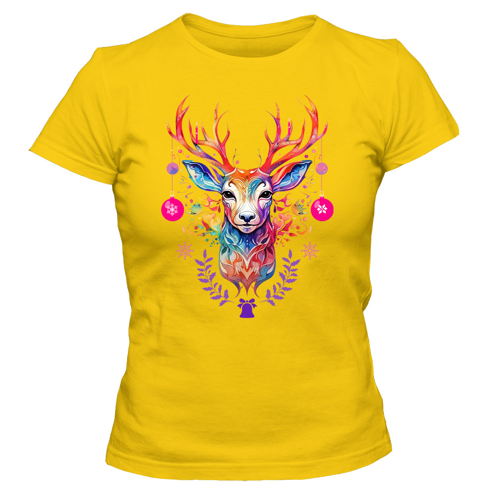 Koszulka świąteczna damska JELEŃ