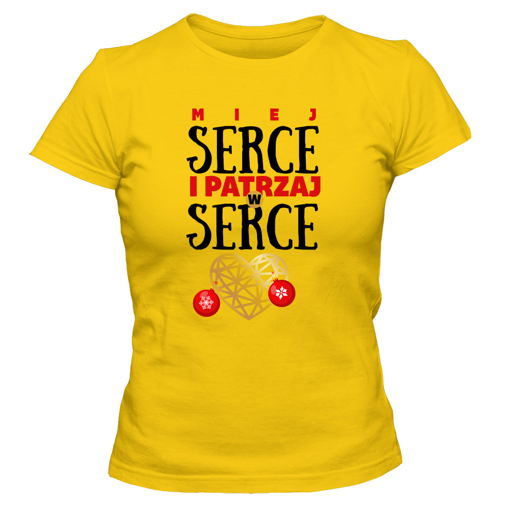 Koszulka świąteczna damska PATRZAJ W SERCE