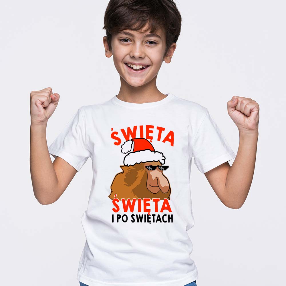 koszulka świąteczna dziecięca I po świętach