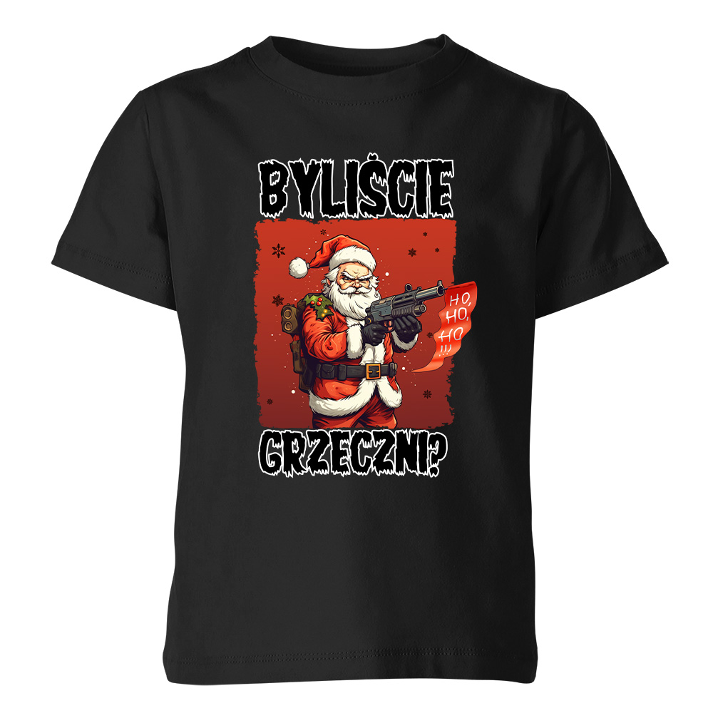 Koszulka świąteczna dziecięca BYLIŚCIE GRZECZNI