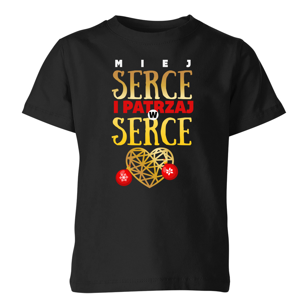 Koszulka świąteczna dziecięca PATRZAJ W SERCE