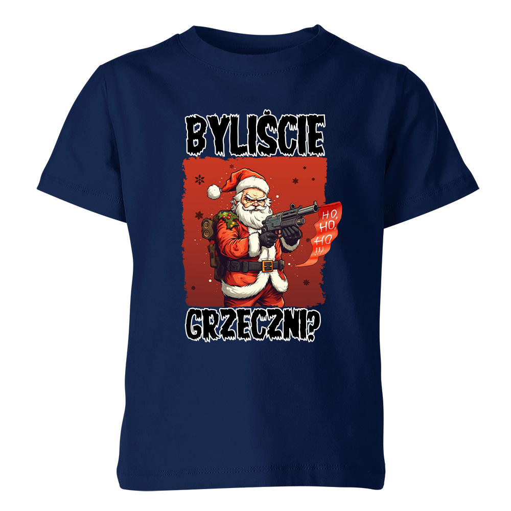 Koszulka świąteczna dziecięca BYLIŚCIE GRZECZNI