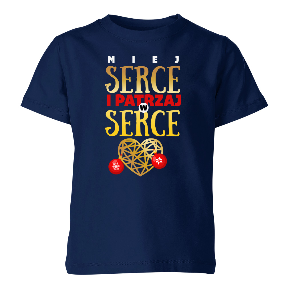 Koszulka świąteczna dziecięca PATRZAJ W SERCE