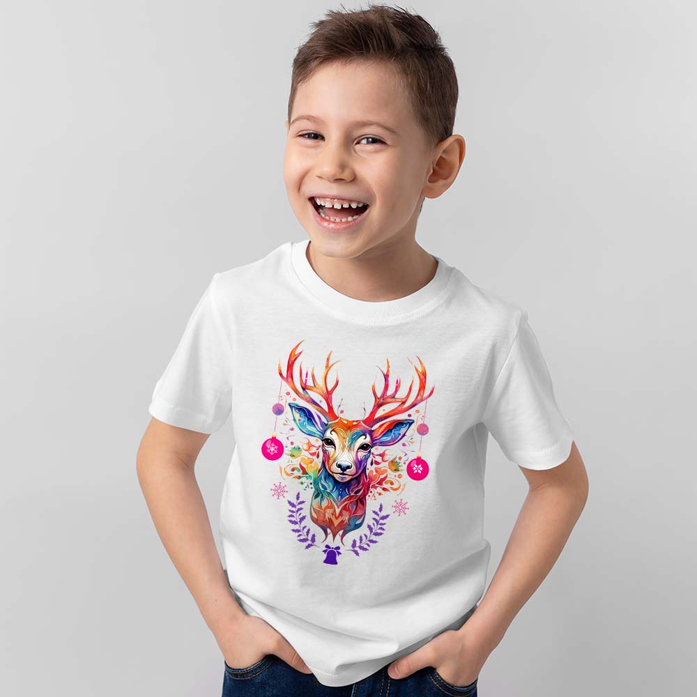Koszulka świąteczna dziecięca Jeleń