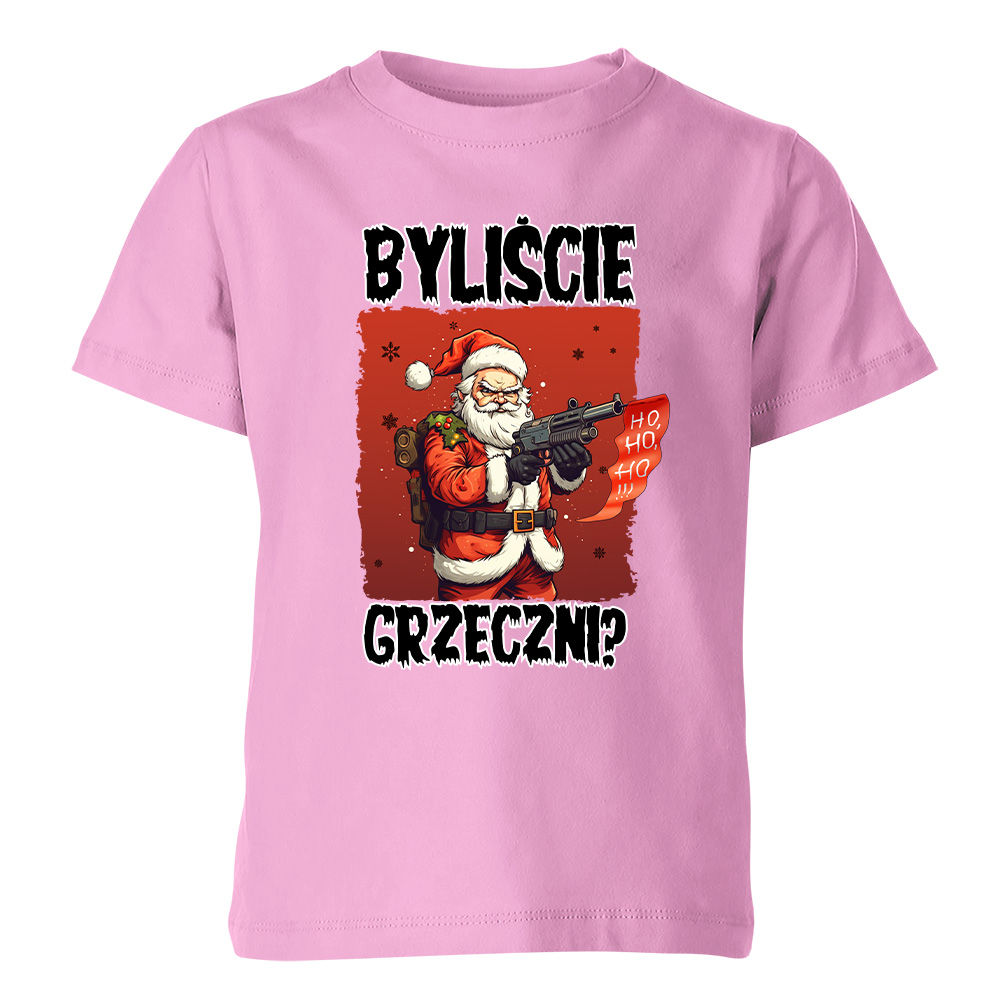 Koszulka świąteczna dziecięca BYLIŚCIE GRZECZNI