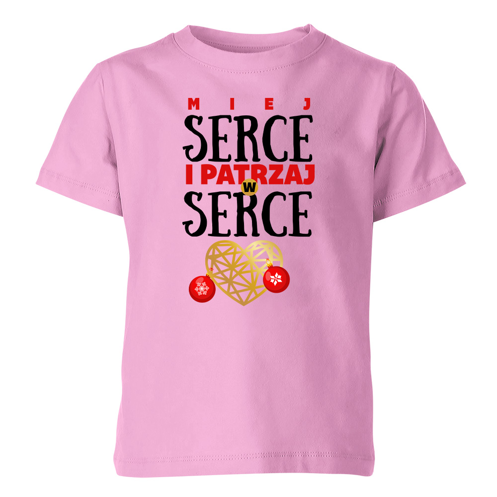 Koszulka świąteczna dziecięca PATRZAJ W SERCE