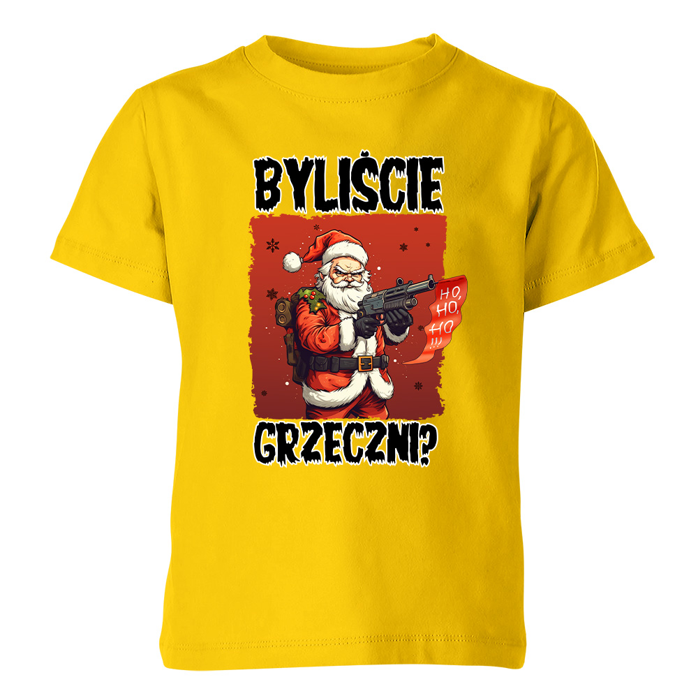 Koszulka świąteczna dziecięca BYLIŚCIE GRZECZNI