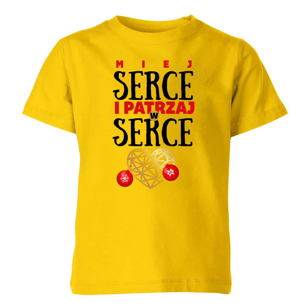 Koszulka świąteczna dziecięca PATRZAJ W SERCE