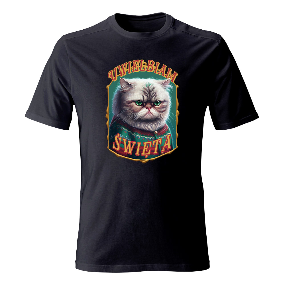 Koszulka świąteczna męska UWIELBIAM ŚWIĘTA