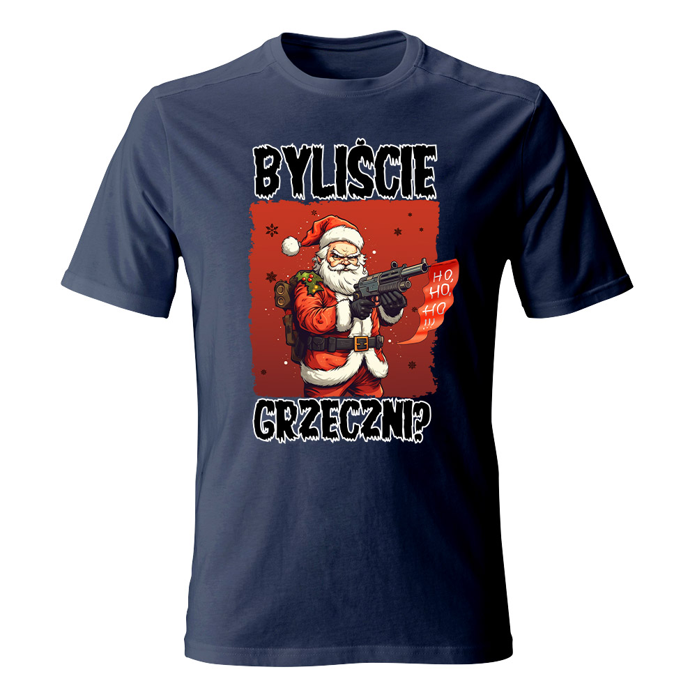 Koszulka świąteczna męska BYLIŚCIE GRZECZNI