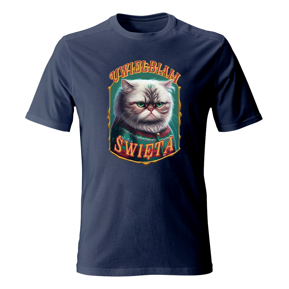 Koszulka świąteczna męska UWIELBIAM ŚWIĘTA