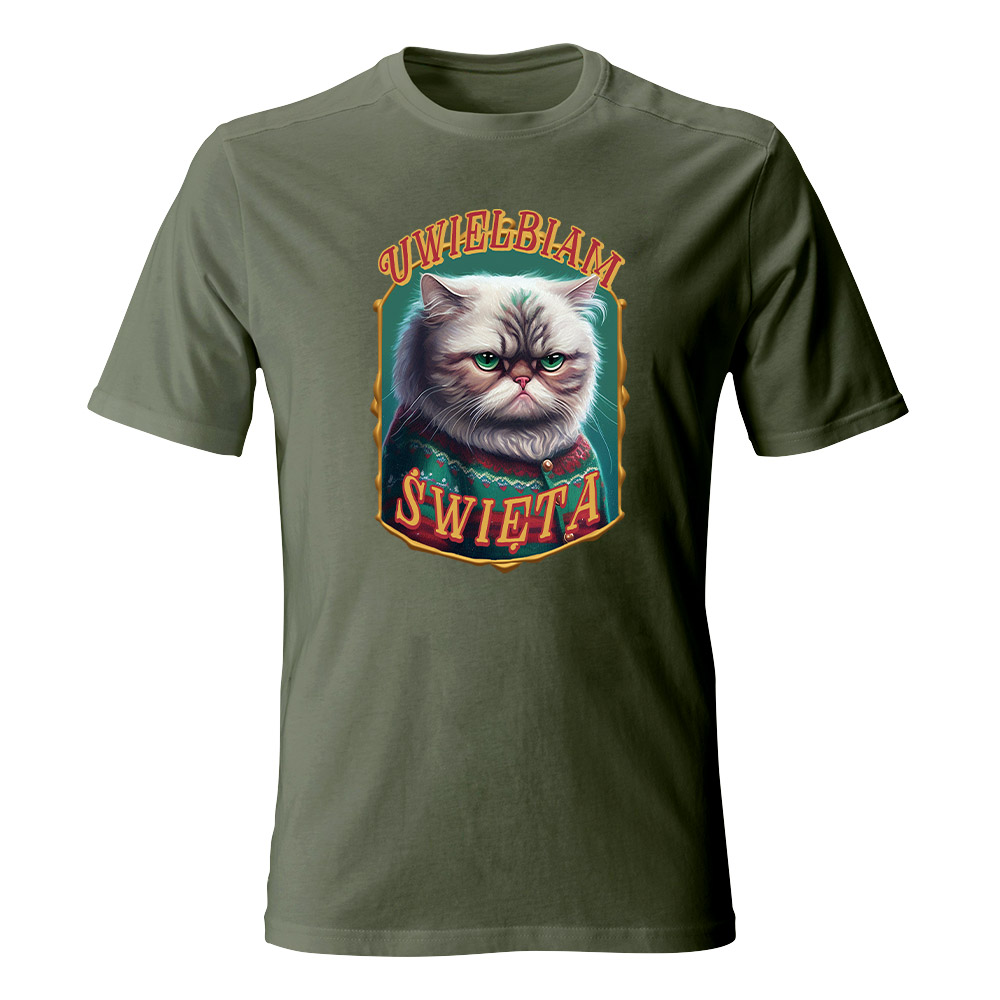 Koszulka świąteczna męska UWIELBIAM ŚWIĘTA